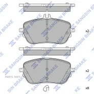������� ��������� �������� SP4498 SP4498 Sangsin Brake SP4498 SP4498 ����