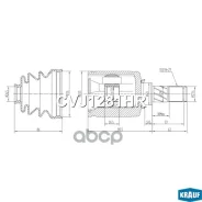 ���� ���������� �-��! Nissan Qashqai 2.0 07-13 CVJ1281HR CVJ1281HR ����