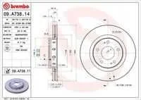 ���� ��������� �������� ��� Mitsubishi Outlander, Lancer X(���� ��������� ��������) 09A73811 Brembo 09A73811 ����