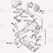 ����������� ������� ����������� ������ Mitsubishi Lancer -00 Tatsumi TEF1416 TEF1416 ����