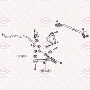 ����������� ��������� ������� ������ ������ Honda Accord 08- Tatsumi TEF1498 TEF1498 ����