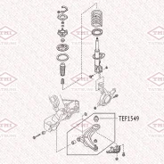 ����������� ��������� ������ ������ Mazda MPV -06 Tatsumi TEF1549 TEF1549 ����