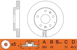 ����. ���� ���. ����. [282.5x25] 5 ��� Mazda 6 Hatchback (GG) 2.0 (GGES) 141 �. �. 2002 - 2007 6 Hatchback (GG) 2.0 DI (GG14) 121 �. �. 2002 - 2007 6...