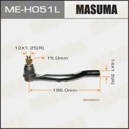 ���������� ������� ���� L Honda Accord IX 08- Masuma ME-H051L MEH051L ����