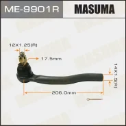 ���������� ���� ������� R Mazda CX-7 2.2D-2.5 07-13 Masuma ME-9901R ME9901R ����