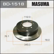 ���� ����. ����. Lexus LX 570/ Land Cruiser 200 08- Masuma BD-1518 BD1518 ����