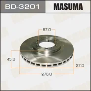 ���� ��������� ������. Mitsubishi Montero 1993-2000, Mitsubishi Pajero 1993-2000 Masuma BD-3201 BD3201 ����