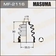 ������� ����� ���/�� Mitsubishi Colt/ Daihatsu/ Hyundai Accent 90- Masuma MF-2116 MF2116 ����