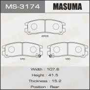 ������� ����. ���. Mitsubishi 3000 GT 94-/ Galant 2.0i 16v 88-96/ 1.8GLSi/ 2.0TD/ 2.0i V6 24v/ 2.5 V6 14v 93-97 Masuma MS-3174 MS3174 ����
