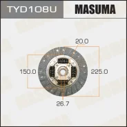���� ��������� 22515020267 (110) Toyota Caldina 1992-2002/Toyota Camry 1990-1998/Toyota Carina 1996-2001/Toyota Corolla 1998-2002 Masuma TYD108U TYD10...