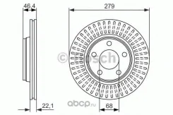 ���� ����. ���. ����. [280x22] 5 ���. AUDI �4, VW Passat B5 1,6-1,9TDi 96- Bosch 0986479916 0986479916 ����
