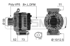 ��������� 14V 150A Citroen Jumper 2.2D 06- / FIAT Ducato 2.2D 06- / FORD Transit 2.2D 06- / Peugeot Boxer 2.2D 06- ERA 210421 210421 ����