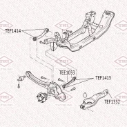 ����������� ������ ������ ���������� ���� FORD Focus 04- Tatsumi TEF1415 TEF1415 ����