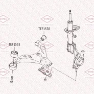 ����������� ��������� ������ ������ Hyundai Tucson -10 Tatsumi TEF1533 TEF1533 ����