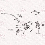 ����������� ������ ����� Honda Civic 01- Tatsumi TEF1648 TEF1648 ����