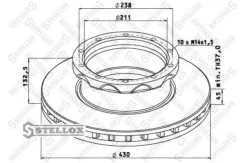 ���� ��������� 430/211x45/132.5 10n-238-M14x1.5 MB Actros, ����� MB Stellox 85-00728-SX 8500728SX ����