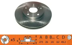 ����� ��������� Toyota Corolla 1.6 2007 - 2012 Toyota Auris 1.6 2007 - 2012 Toyota Corolla 1.4 2007 - 2012 SB Nagamochi BR21183T BR21183T ����