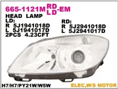���� R Skoda Fabia/ Roomster 10- DEPO 665-1121RMLD-EM 6651121RMLDEM ����