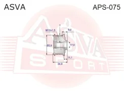 �������� ���������� ���� ���������� (����) AUDI Q7 2007-2009 ASVA APS-075 APS075 ����