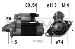 ������� 12V 1,0 kW Toyota Auris 1.6/1.8 07-12 / Corolla 1.6 07- / RAV4 III/IV 2.0 08- / Yaris 1.8 07- ERA 220708 220708 ����