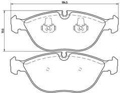 ������� ����. ���. BMW E38 750/740d, Mercedes W210 E50-55AMG, W202 C4 Brembo P06019 P06019 ����