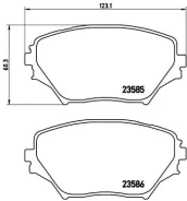 ������� ����. ���. Toyota RAV4 1.8/2.0 WTi/2.0D4-D 00- Brembo P83055 P83055 ����