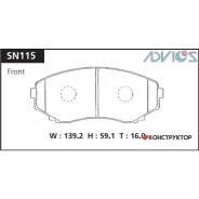 �������� ��������� ������� Advics �������� Advics SN115 SN115 ����