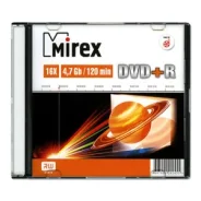 DVD+R Mirex 4.7 Gb/ 16x Slim (1) ����