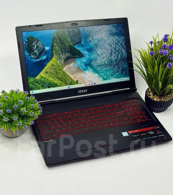 MSI. 15.6", 2,4����, ��� 16 ��, ���� 256���, WiFi: 1, Bluetooth: 1, ����������� �� 8��. ����