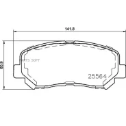 ������� ��������� Mazda/JEEP CX-5/Cherokee 11- �����. Brembo P37019 P37019 ����