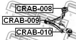 ����������� ������ ����. ����.! Chrysler Sebring 2.0-2.7 03 Febest CRAB010 CRAB010 ����