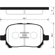 ������� �������� Lexus RX300 98-03, Toyota Camry V20 96-01 SP1226 Sangsin Brake SP1226 SP1226 ����