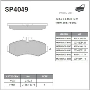 ������� ��������� �������� Sangsin Brake SP4049 SP4049 ����