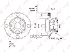 ������� ������ | ��� ����/��� | Hyundai Elantra (XD) 00-06 / Matrix (FC) 01-10 [+ABS] LYNXauto ���. WH1193 WH1193 ����