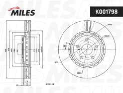 ���� ��������� �������� D=328��. ������������� Lexus RX 12- K001798 Miles K001798 K001798 ����