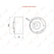 ����� �������� ����� ��� LADA 16��. Granta/Kalina/Largus/Priora/VE�STA/XRAY Lynxauto PB1029 PB1029 ����