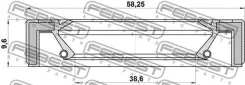 ������� ������� 38.6x58.25x9.6 ����, ��� Febest [95GAY40581010X] 95GAY40581010X ����
