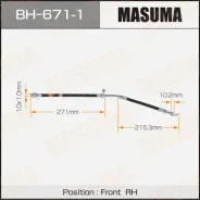 ����� ��������� Masuma T- /front/ Yaris / NCP131L RH BH-671-1, ������ �������� BH6711 ����