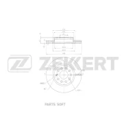 ���� ��������� �������� Jetta VS5 19- VS7 19- VA7 24- Zekkert BS-6850 Zekkert BS6850 BS6850 ����