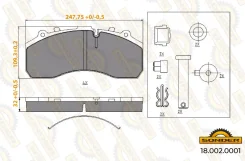 ������� ��������� ��������/��� (Scania, MB, DAF 29061/29087/29042/29179/29278/�29253) Sonder 180020001 180020001 ����