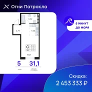 ������, ����� �������� 31/2. �������, ����������, 31,1���.��., 5/17 ���� ����� � II ��. 2028 ����