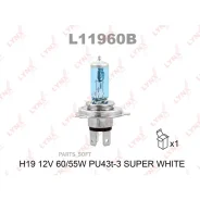 ����� H19 12V 60/55W PU43t-3 Super White Lynxauto L11960B L11960B ����