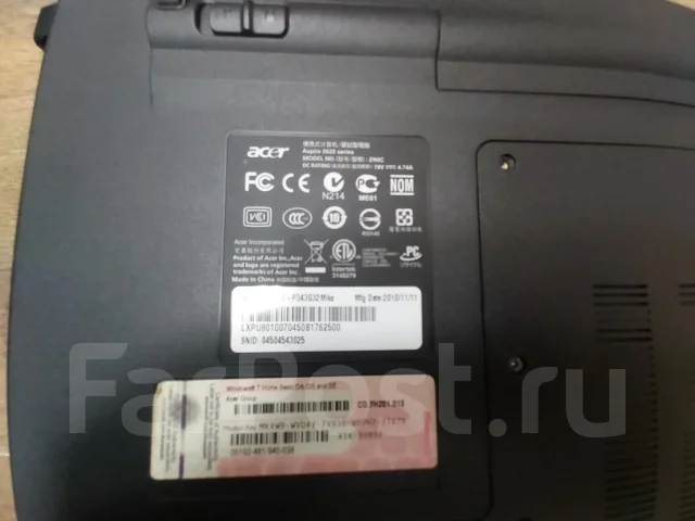 Acer Aspire 5625G. 15.4", ��� 4 ��, ���� 320���, WiFi: 1 ����