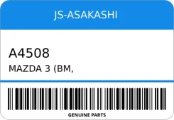 ����� (BM_, BN_) 1.6 105 �. �. 2013 - 2019 ������ ��������� Mazda 3 (BM, BN) 1.6 (BM4, BN4) 105 �. �. 2013 - 2019 3 JS-Asakashi A4508 A4508 ����