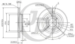 ���� ��������� �������� DF7134 (231x17) 4 ��� JBD0074 ����
