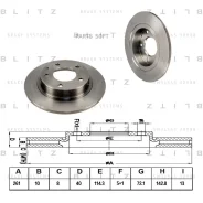 ���� ��������� Mazda 323/626/MX-6 92- ����. Blitz BS0138 BS0138 ����