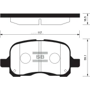 ������� ��������� �������� Toyota Corolla VIII (E110) (1997-2002) Sangsin Brake SP1270 Sangsin Brake SP1270 SP1270 ����
