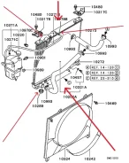 �������� ���������� ��������� Mitsubishi Delica 1994-2007 MR126104 PF6W/PA 3.0I(6G72) MR126104 ����