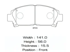 ������� ��������� �������� Toyota MR2 W20 1989-2000, Celica T200 1993-1999, Caldina T210 1997-1999, Caldina T210 2000-2002 Masuma MS1267 MS1267 ����