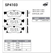 ������� �������� JEEP Grand Cherokee IV 2010- SP4103 Sangsin Brake SP4103 SP4103 ����